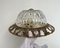 Vintage Flush Mount in Brass and Embossed Glass from Massive Lighting, Belgium 3