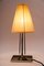 Art Deco Nickel-Plated Table Lamp with Fabric Shade, 1920s, Image 12