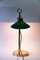 Lámpara de mesa Condor Art Déco ajustable en altura con pantalla de vidrio original, años 20, Imagen 9