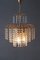 Lámpara de araña Hollywood Regency en forma de cascada de cristal de Sölken Leuchten, años 70, Imagen 3