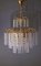 Lámpara de araña Hollywood Regency en forma de cascada de cristal de Sölken Leuchten, años 70, Imagen 10