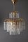Lámpara de araña Hollywood Regency en forma de cascada de cristal de Sölken Leuchten, años 70, Imagen 11