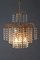 Lámpara de araña Hollywood Regency en forma de cascada de cristal de Sölken Leuchten, años 70, Imagen 2