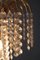 Lámpara de araña Hollywood Regency en forma de cascada de cristal de Sölken Leuchten, años 70, Imagen 5
