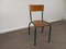 School Desk and Chair, 1950s, Set of 2, Image 24