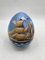 Wooden Egg in Naive Painting Style attributed to JMF Robuchon, France, 20th Century 4