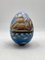 Wooden Egg in Naive Painting Style attributed to JMF Robuchon, France, 20th Century 1