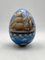 Wooden Egg in Naive Painting Style attributed to JMF Robuchon, France, 20th Century 2