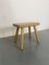 Rustic Wabi-Sabi Style Beech Side Table in the style of Pierre Chapo 5