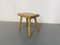 Rustic Wabi-Sabi Style Beech Side Table in the style of Pierre Chapo 7