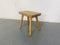 Rustic Wabi-Sabi Style Beech Side Table in the style of Pierre Chapo 8