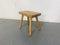 Rustic Wabi-Sabi Style Beech Side Table in the style of Pierre Chapo, Image 8