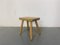 Rustic Wabi-Sabi Style Beech Side Table in the style of Pierre Chapo 1