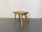 Rustic Wabi-Sabi Style Beech Side Table in the style of Pierre Chapo 3