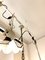 Lámpara de araña vintage con seis luces de porcelana, Italia, años 40, Imagen 4