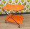 Foldable Bar Cart in Orange Plastic, 1970s 2
