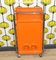 Foldable Bar Cart in Orange Plastic, 1970s, Image 9