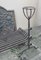 Large 18th Century Heavy Iron Fire Back, Andirons and Grate, Set of 4, Image 6