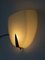 Wall Lights in Brass & Glass attributed to Holophane, 1950s, Set of 4, Image 14