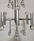 Space Age Style Chandelier in Chrome-Plated Brass, 1970 15