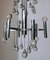 Space Age Style Chandelier in Chrome-Plated Brass, 1970, Image 16