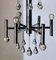 Space Age Style Chandelier in Chrome-Plated Brass, 1970, Image 17