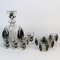 Art Deco Decanter Set with Glasses by Karl Palda, 1920s, Set of 11 2