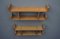 Modernist Dutch Oak Wall Shelves, 1960s, Set of 2 6