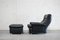 Living Room Suite Leather Sofa, 2 Lounge Chairs, and 2 Ottomans from Profilia, 1970s, Set of 5 41