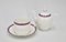 12 Coffee Cups and their Porcelain Saucers, 2 Teapots and 1 Milk Jar from the Cap Eden Roc Hotel, 1980s, Set of 15 9