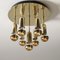 Mid-Century German Atomic Ceiling Lamp in Brass from Cosack, 1970s, Image 1