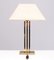 Hollywood Regency Brass Table Lamp from Deknudt, Belgium, 1978, Image 5