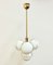 German Brass 3-Arm Chandelier from Leola, 1980s, Image 6