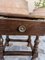 Victorian Oak Table with Drawer, Spain, 1800s 8