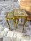 Florentine Interlocking Small Tables Hand Painted and Gilded by Fratelli Paoletti, Italy, 1930s 8