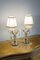 Vintage Crybat-Jour Lamps in Crystal with Tulle Lampshade, 1940s, Set of 2 3
