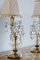 Vintage Crybat-Jour Lamps in Crystal with Tulle Lampshade, 1940s, Set of 2 4