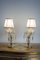 Vintage Crybat-Jour Lamps in Crystal with Tulle Lampshade, 1940s, Set of 2, Image 12