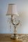 Vintage Crybat-Jour Lamps in Crystal with Tulle Lampshade, 1940s, Set of 2 1