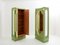 Celadon Green Lacquered Wardrobes in Gilt Brass from André Arbus, 1930s, Set of 2 8