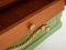 Armarios lacados en verde Celadon de latón dorado de André Arbus, años 30. Juego de 2, Imagen 7