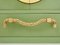 Celadon Green Lacquered Wardrobes in Gilt Brass from André Arbus, 1930s, Set of 2 4