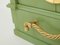 Armarios lacados en verde Celadon de latón dorado de André Arbus, años 30. Juego de 2, Imagen 12