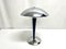 Table Lamp Stem in Blue, Stainless Steel Base and Cap with Lights 1