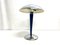 Lampada da tavolo con stelo blu, base in acciaio inossidabile e calotta con luci, Immagine 4