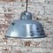 Vintage Industrial Grey Blue Enamel Pendant Lights 4