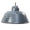 Vintage Industrial Grey Blue Enamel Pendant Lights 1