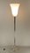 Large Art Deco French Chrome Floor Lamp with Opal Glass Shade, 1920s, Image 6