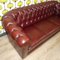 Chesterfield 3-Seater Sofa in Oxblood Skai, 1970s 7