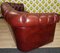 Chesterfield 3-Sitzer Sofa aus Oxblood Skai, 1970er 3